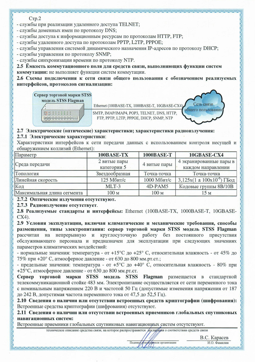 Декларация соответствия правилам применения средств связи 2021 г. - стр. 2